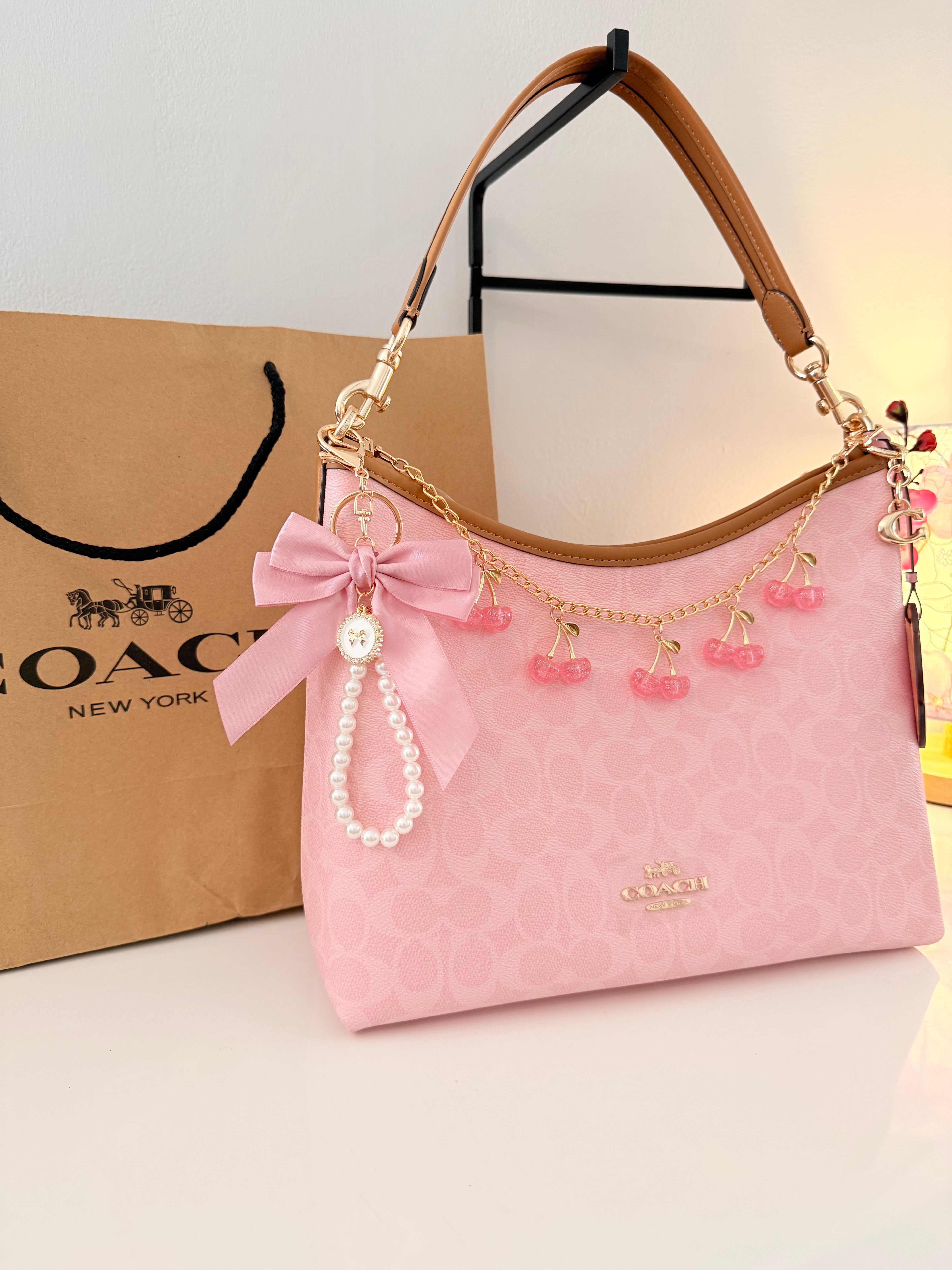 🎀 ✨Laurel Shoulder Bag-Powder Pink 2026✨🎀