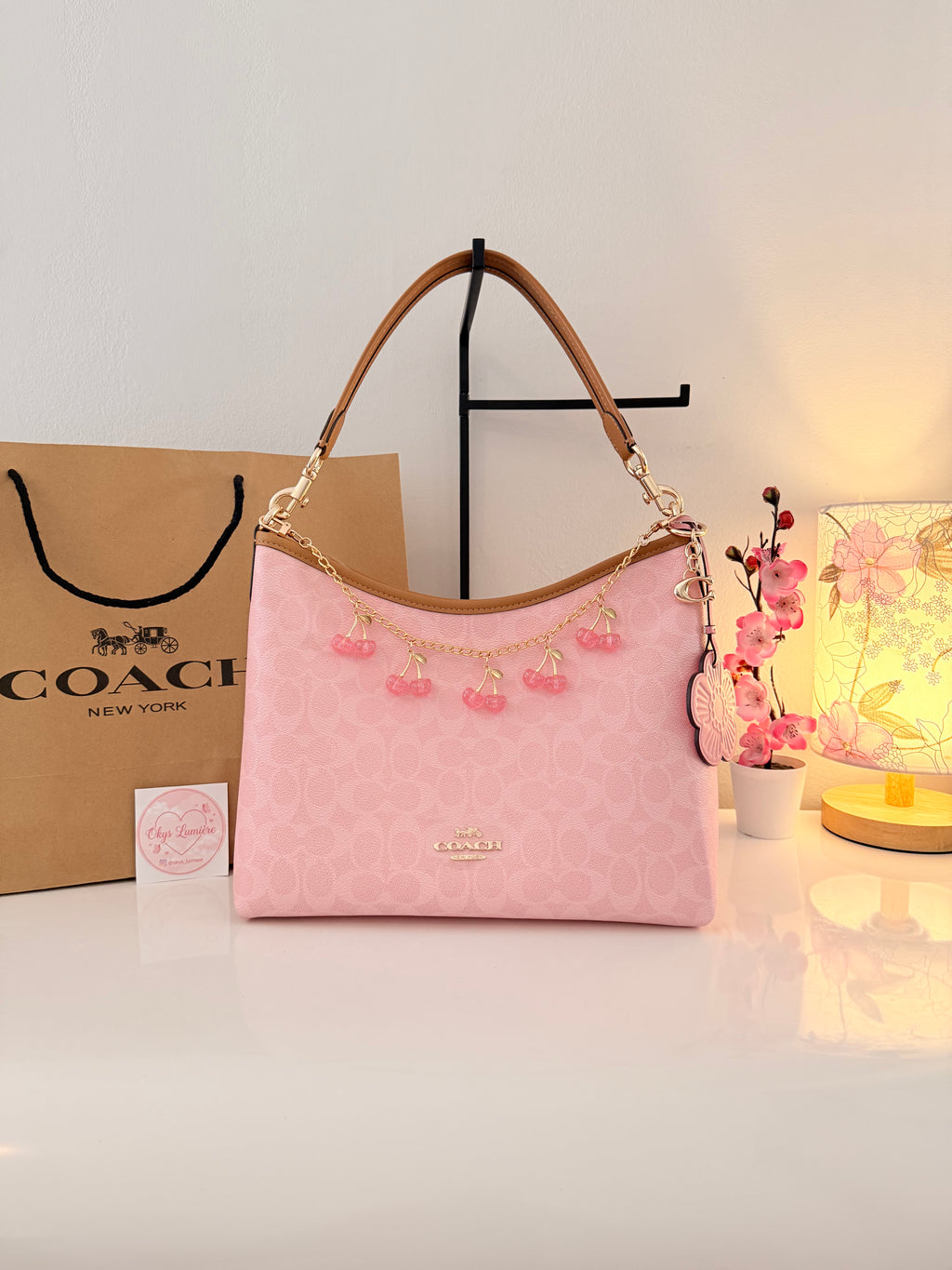 🎀 ✨Laurel Shoulder Bag-Powder Pink 2026✨🎀
