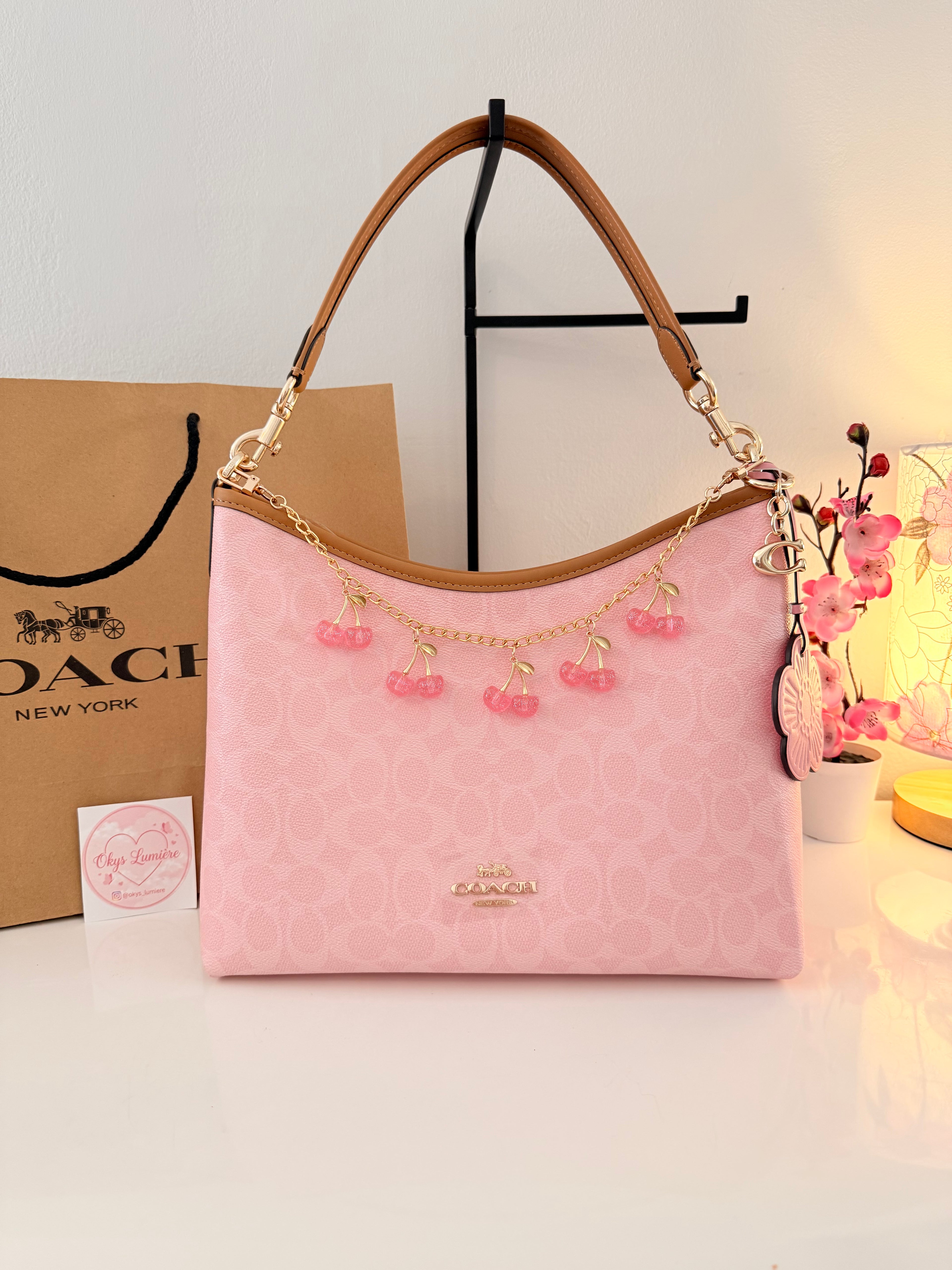 🎀 ✨Laurel Shoulder Bag-Powder Pink 2026✨🎀
